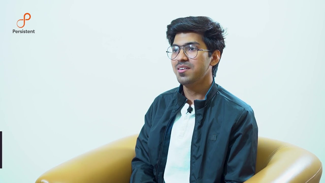 Palash Thakur in the Persistent Systems mentorship video